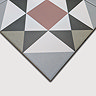 Stonehouse Studio Buxton Pink Geometric Patterned Wall and Floor Tiles - 225 x 225mm