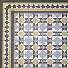 Stonehouse Studio Buxton Saffron Border Geometric Patterned Wall and Floor Tiles - 225 x 225mm