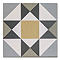 Stonehouse Studio Buxton Saffron Geometric Patterned Wall and Floor Tiles - 225 x 225mm