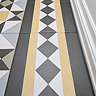 Stonehouse Studio Buxton Saffron Geometric Patterned Wall and Floor Tiles - 225 x 225mm