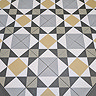 Stonehouse Studio Buxton Saffron Geometric Patterned Wall and Floor Tiles - 225 x 225mm