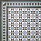 Stonehouse Studio Buxton Teal Border Geometric Patterned Wall and Floor Tiles - 225 x 225mm