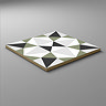 Stonehouse Studio Cabana Moss Geometric Patterned Wall and Floor Tiles - 225 x 225mm