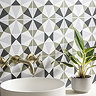 Stonehouse Studio Cabana Moss Geometric Patterned Wall and Floor Tiles - 225 x 225mm