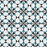 Stonehouse Studio Cabana Teal Geometric Patterned Wall and Floor Tiles - 225 x 225mm