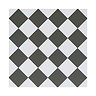 Stonehouse Studio Chequers Black Patterned Wall and Floor Tiles - 225 x 225mm