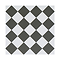 Stonehouse Studio Chequers Black Patterned Wall and Floor Tiles - 225 x 225mm
