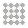 Stonehouse Studio Chequers Dove Grey Patterned Wall and Floor Tiles - 225 x 225mm