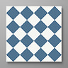 Stonehouse Studio Chequers Ink Patterned Wall and Floor Tiles - 225 x 225mm