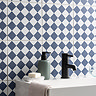 Stonehouse Studio Chequers Ink Patterned Wall and Floor Tiles - 225 x 225mm
