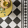 Stonehouse Studio Chequers Large Black & White Wall and Floor Tiles - 225 x 225mm