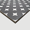 Stonehouse Studio Clarence Graphite Wall & Floor Tiles - 225 x 225mm