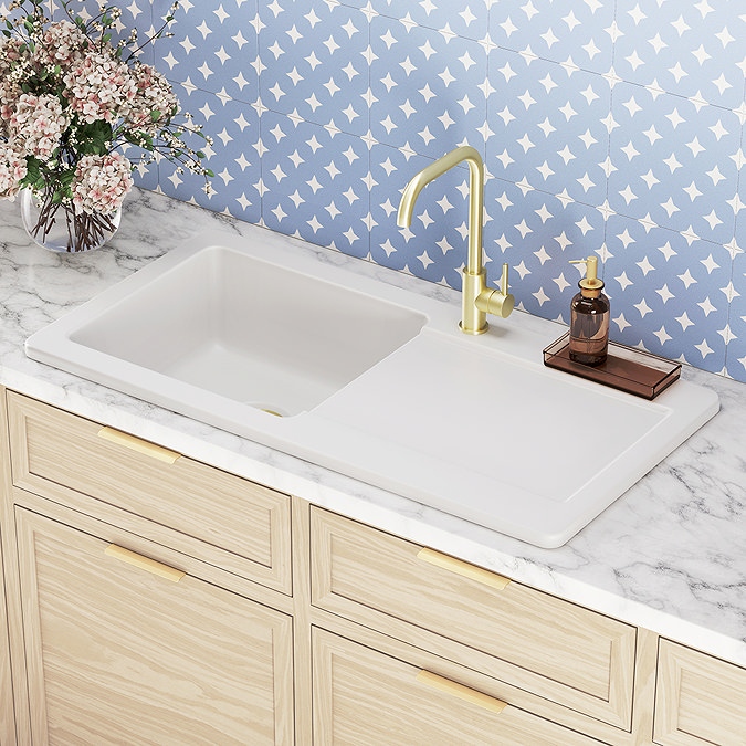 Stonehouse Studio Clarence Star Patterned Mineral Wall & Floor Tiles - 225 x 225mm