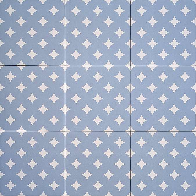 Stonehouse Studio Clarence Star Patterned Mineral Wall & Floor Tiles - 225 x 225mm