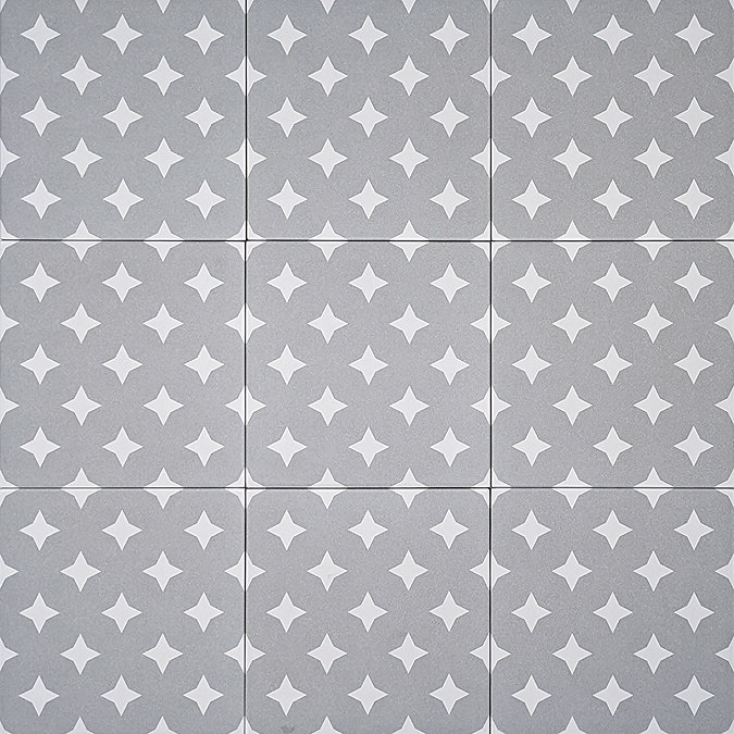 Stonehouse Studio Clarence Pewter Wall & Floor Tiles - 225 x 225mm