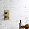 Stonehouse Studio Comino Hexagon Marble Effect Wall and Floor Tiles 225 x 259mm