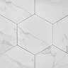 Stonehouse Studio Comino Hexagon Marble Effect Wall and Floor Tiles - 225 x 259mm