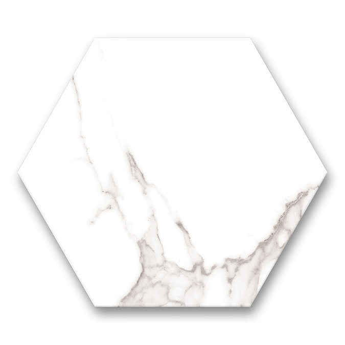 Stonehouse Studio Comino Hexagon Marble Effect Wall and Floor Tiles - 225 x 259mm