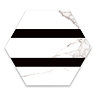 Stonehouse Studio Comino Hexagon Striped Marble Effect Wall and Floor Tiles - 225 x 259mm