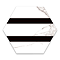 Stonehouse Studio Comino Hexagon Striped Marble Effect Wall and Floor Tiles - 225 x 259mm