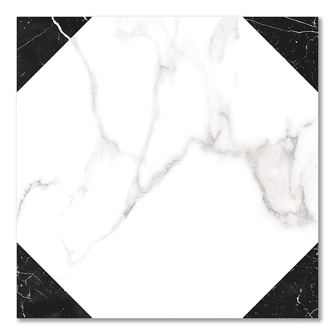 Stonehouse Studio Comino Octagon Marble Effect Floor Tiles 225 x 225mm