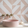 Stonehouse Studio Como Blush Geometric Patterned Wall and Floor Tiles - 225 x 225mm