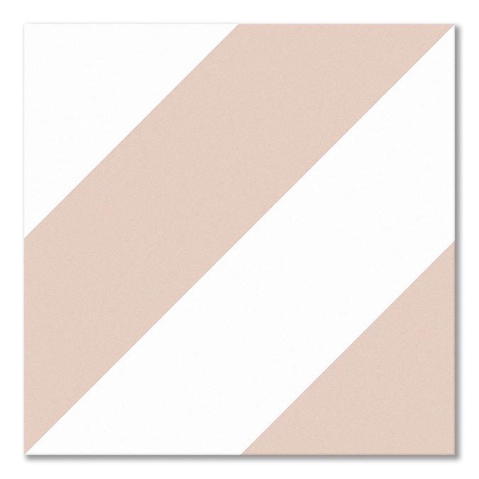 Stonehouse Studio Como Blush Geometric Patterned Wall and Floor Tiles - 225 x 225mm