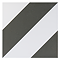 Stonehouse Studio Como Jet Geometric Patterned Wall and Floor Tiles - 225 x 225mm