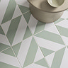 Stonehouse Studio Como Olive Geometric Patterned Wall and Floor Tiles - 225 x 225mm