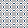 Stonehouse Studio Connaught Indigo Patterned Wall and Floor Tiles - 225 x 225mm