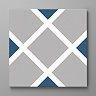 Stonehouse Studio Connaught Indigo Patterned Wall and Floor Tiles - 225 x 225mm