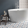 Stonehouse Studio Connaught Indigo Patterned Wall and Floor Tiles - 225 x 225mm