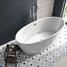 Stonehouse Studio Connaught Indigo Patterned Wall and Floor Tiles - 225 x 225mm