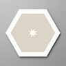 Stonehouse Studio Cosmos Parchment Hexagon Wall & Floor Tiles - 225 x 225mm