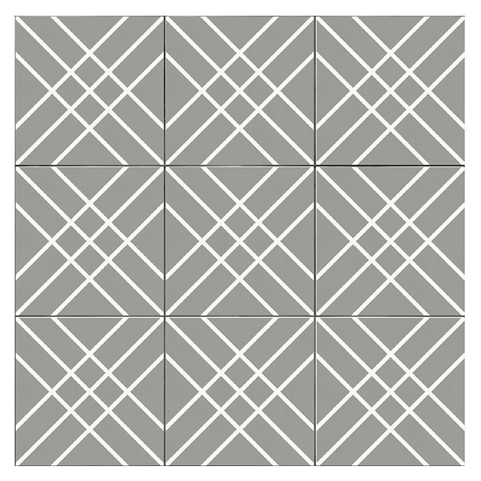 Stonehouse Studio Crossroads Charcoal Tiles - 225 x 225mm