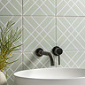 Stonehouse Studio Crossroads Fern Geometric Tiles - 225 x 225mm