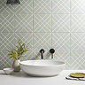 Stonehouse Studio Crossroads Fern Geometric Tiles - 225 x 225mm