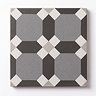 Stonehouse Studio Croxley Charcoal Geometric Patterned Wall and Floor Tiles