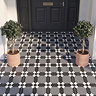 Stonehouse Studio Croxley Charcoal Geometric Patterned Wall and Floor Tiles - 225 x 225mm