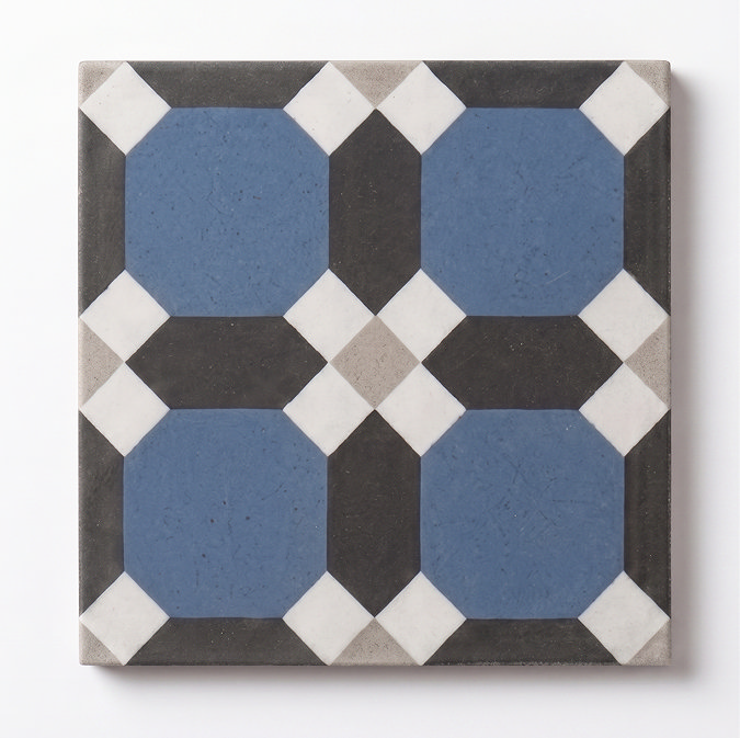 Stonehouse Studio Croxley Navy Geometric Patterned Wall and Floor Tiles