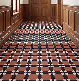 Stonehouse Studio Croxley Terracotta Geometric Patterned Wall and Floor Tiles