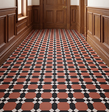 Stonehouse Studio Croxley Terracotta Geometric Patterned Wall and Floor Tiles
225 x 225mm