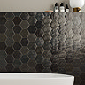 Stonehouse Studio Delphine Graphite Zellige Effect Hexagon Zellige Effect Tiles 108 x 124mm