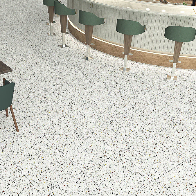 Stonehouse Studio Farhill Coloured Flecks Terrazzo Effect Floor Tiles - 608 x 608mm