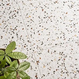 Stonehouse Studio Farhill Coloured Flecks Terrazzo Effect Floor Tiles - 608 x 608mm