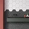 Farhill Hexagon Grey Terrazzo Effect Wall Tiles  Feature Large Image