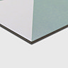 Stonehouse Studio Fiesta Hexagon Aqua Geometric Wall and Floor Tiles - 225 x 259mm
