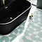 Stonehouse Studio Fiesta Hexagon Aqua Geometric Wall and Floor Tiles - 225 x 259mm