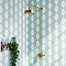 Stonehouse Studio Fiesta Hexagon Aqua Geometric Wall and Floor Tiles - 225 x 259mm