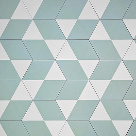 Stonehouse Studio Fiesta Hexagon Aqua Geometric Wall and Floor Tiles - 225 x 259mm